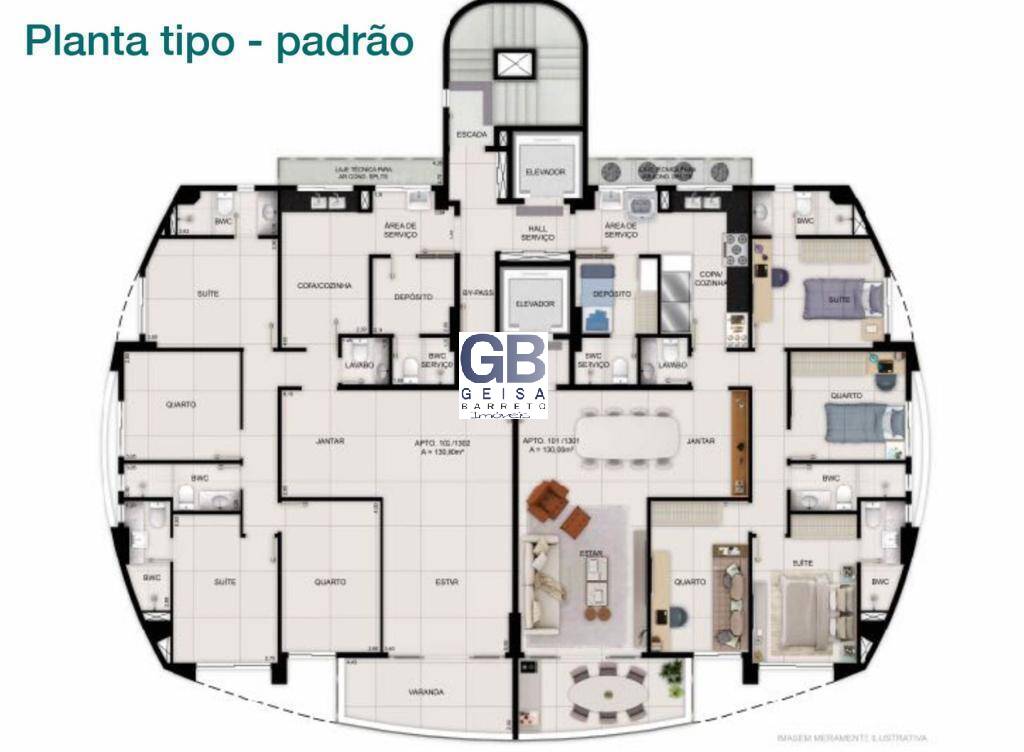 Apartamento à venda com 4 quartos, 130m² - Foto 14