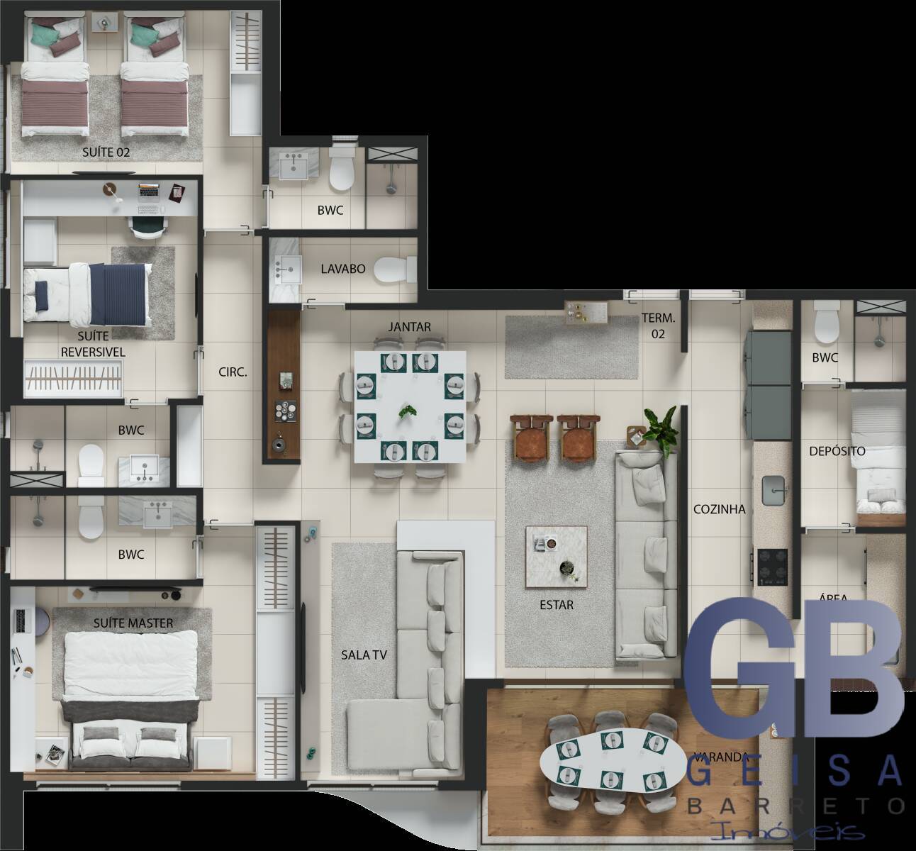 Apartamento à venda com 4 quartos, 132m² - Foto 12