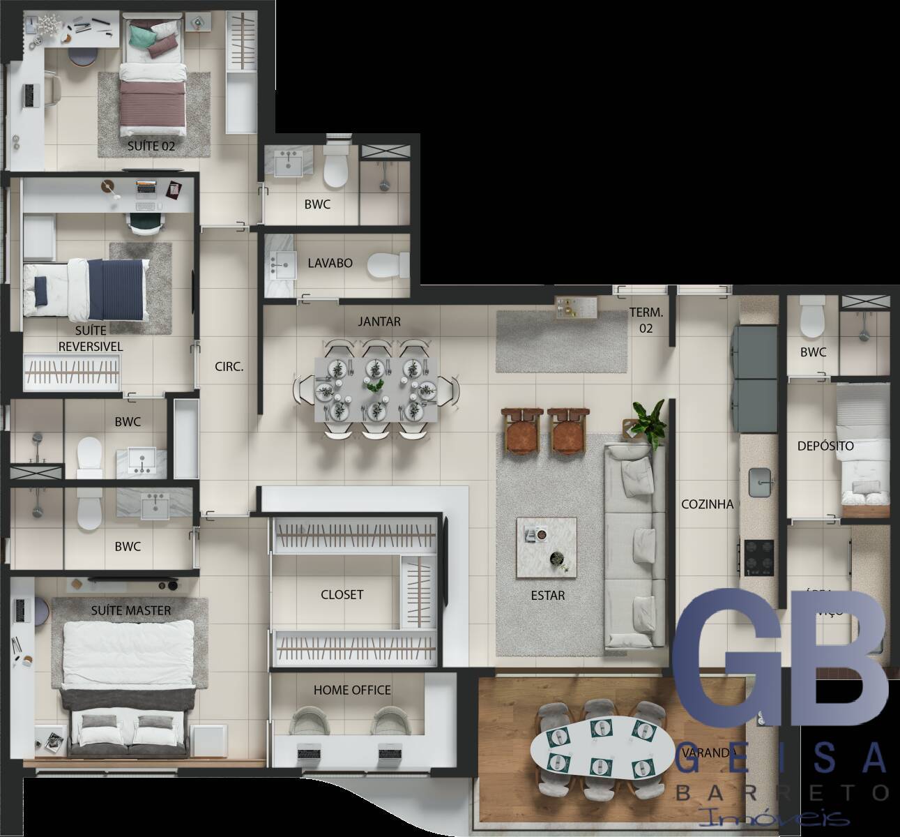 Apartamento à venda com 4 quartos, 132m² - Foto 13