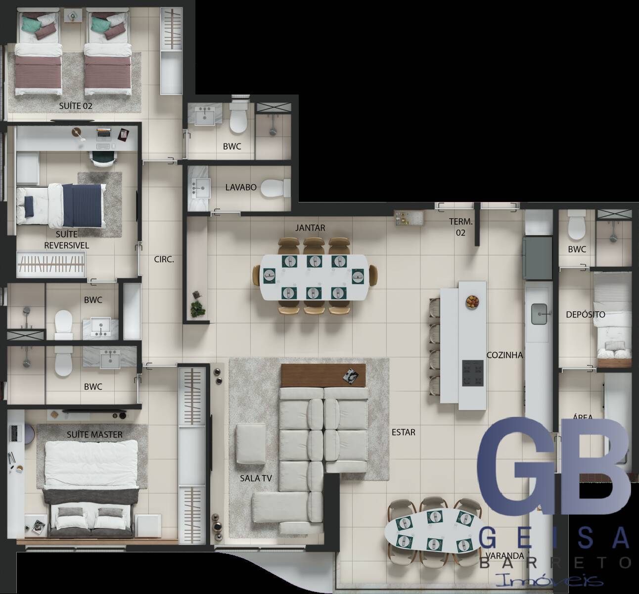 Apartamento à venda com 4 quartos, 132m² - Foto 14